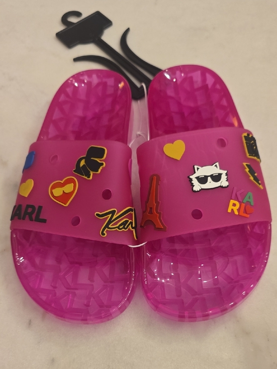 Karl Lagerfeld Shoes - NWT Karl Lagerfeld Paris Thea Translucent Slides. US 6. EU36